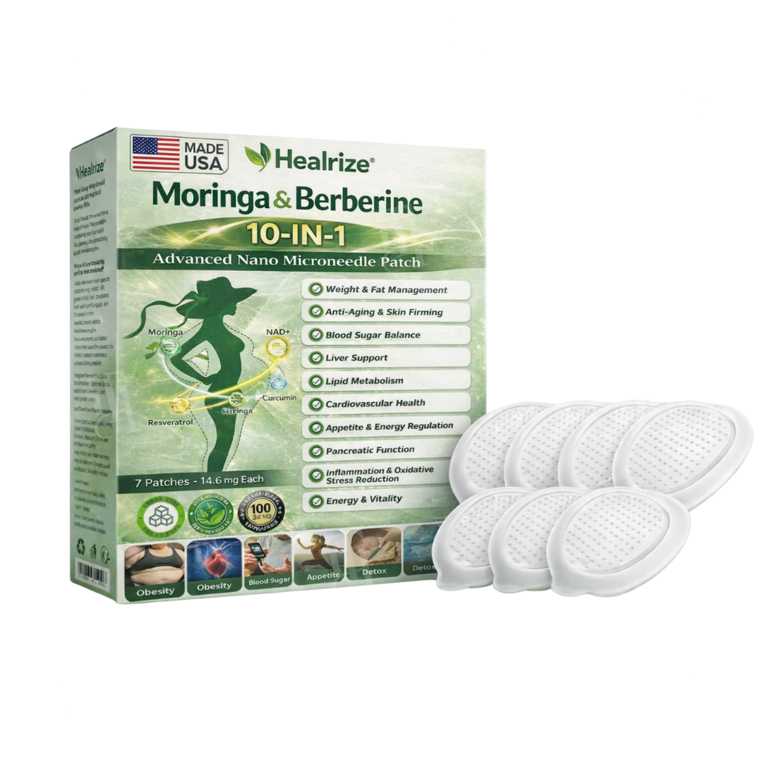 Healrize® Moringa & Berberine 10-IN-1 Advanced Nano Microneedle Patch🌟 Reimagine Your Wellness Journey
