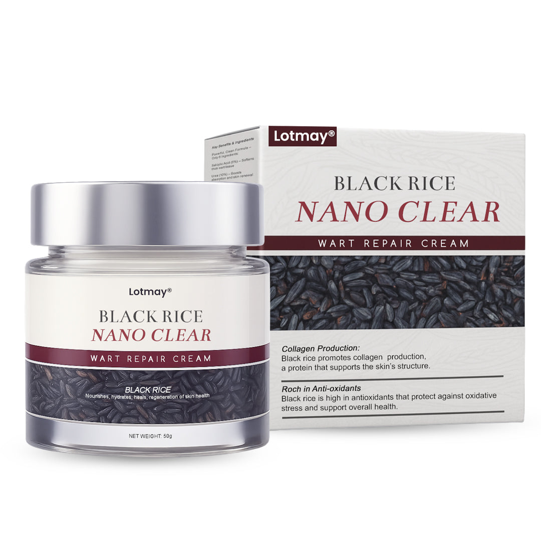 Lotmay® BlackRice Nano Clear Wart Repair Cream 🧬 The Deep-Rooted Solution: Erases Skin Growths from the Source, No Pain, No Scars.