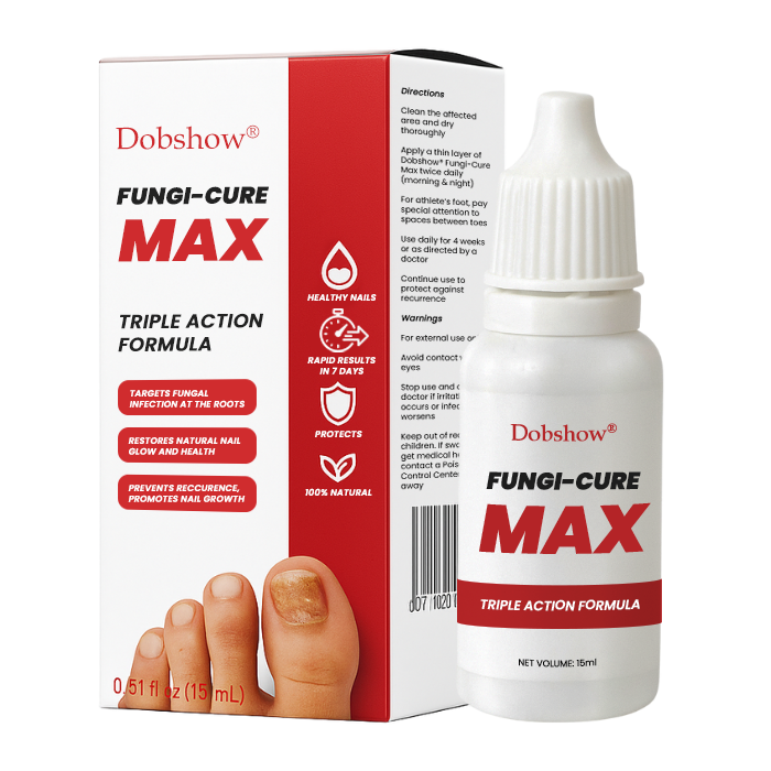 Dobshow® Fungi-Cure Max 🎯 Triple-Action Formula: Penetrates Deep to the Nail Root, Eradicates Fungus & Restores Healthy Growth