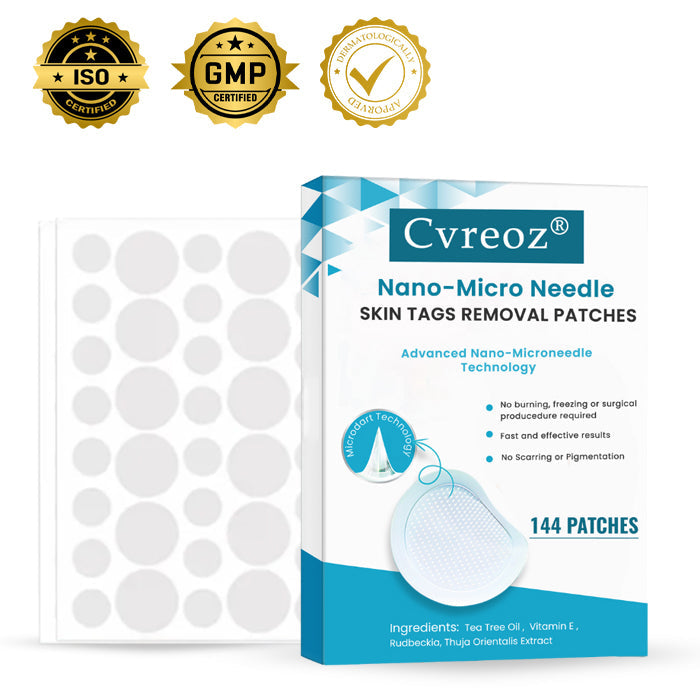 Cvreoz® Nano-Micro Needle Skin Tags Removal Patches