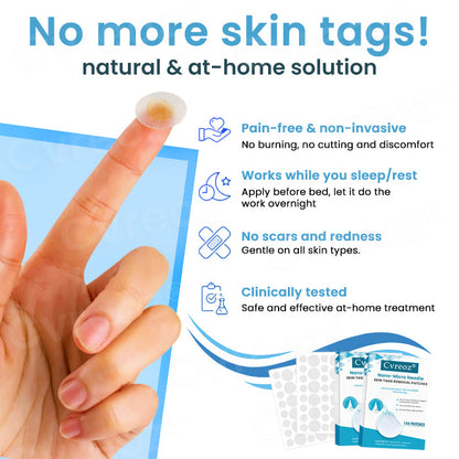 Cvreoz® Nano-Micro Needle Skin Tags Removal Patches