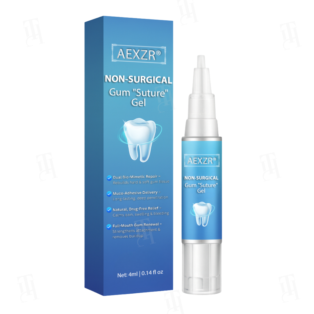 AEXZR® Non-Surgical Gum "Suture" Gel🧬 Nano-Lattice “Suture” Tech: Regrows Tight Gums & Secures Loose Teeth in 5 min — No Drill, No Graft.