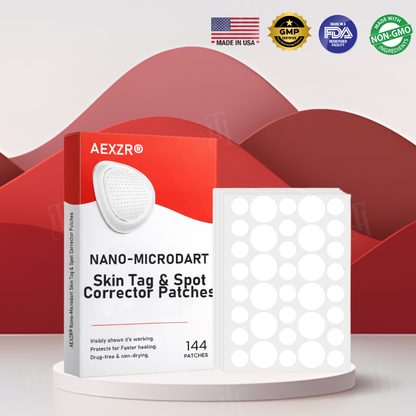 AEXZR® Nano-Microdart Skin Tag & Spot Corrector Patches🎯 Clear Skin, No Clinic Needed 🎯