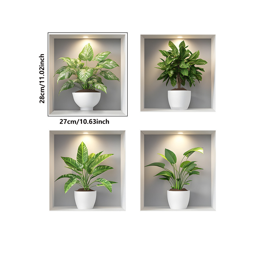 AEXZR® Self-Adhesive 3D Plant Wall Stickers🌿 Never-Wilt Greens That Transform Your Wall in Seconds