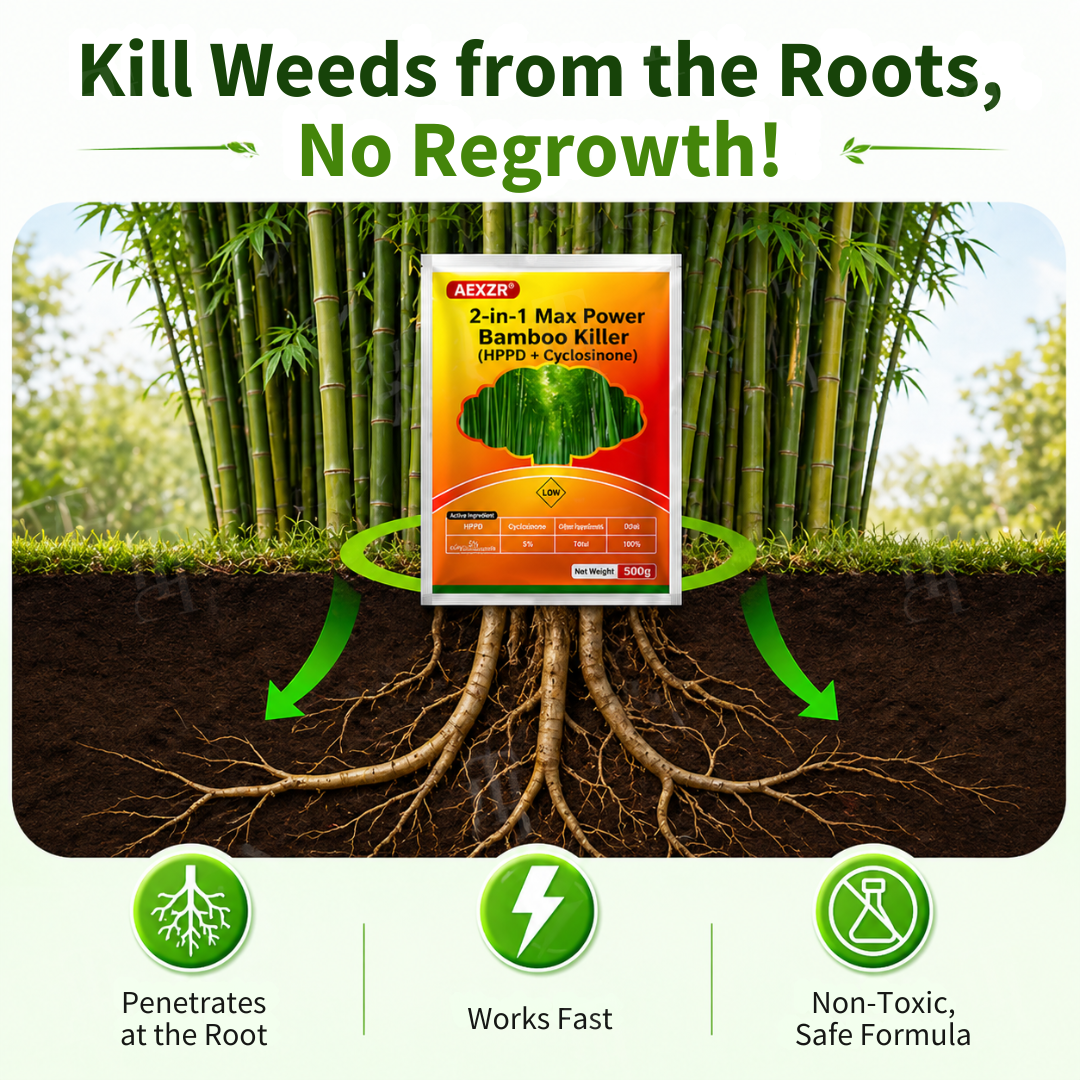 AEXZR® 2-in-1 Max Power Bamboo Killer (HPPD + Cyclosinone)🧱 Finally, a bamboo killer that won't destroy your peace of mind.
