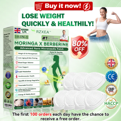 Official Store | 🩹 RZXEA™ Moringa & Berberine NAD+ 10-in-1 Nano Microneedle Patch (𝐉𝐮𝐬𝐭 𝐨𝐧𝐜𝐞 𝐚 𝐝𝐚𝐲, 𝐯𝐢𝐬𝐢𝐛𝐥𝐞 𝐜𝐡𝐚𝐧𝐠𝐞𝐬 𝐢𝐧 𝟕 𝑫𝐚𝐲𝐬） ✅ 𝐅𝐨𝐫 𝐎𝐛𝐞𝐬𝐢𝐭𝐲, 𝙇𝙊𝙊𝙎𝗘 𝗦𝗞𝗜𝗡,𝐝𝐢𝐚𝐛𝐞𝐭𝙚𝙨, 𝐬𝐥𝐞𝐞𝐏 𝐚𝐩𝐧𝐞𝐚, 𝐣𝐨𝐢𝐧𝐭 𝐢𝐬𝐬𝐮𝙚𝙨, 𝐚𝐧𝐝 𝐦𝐨𝐫𝐞 🌻