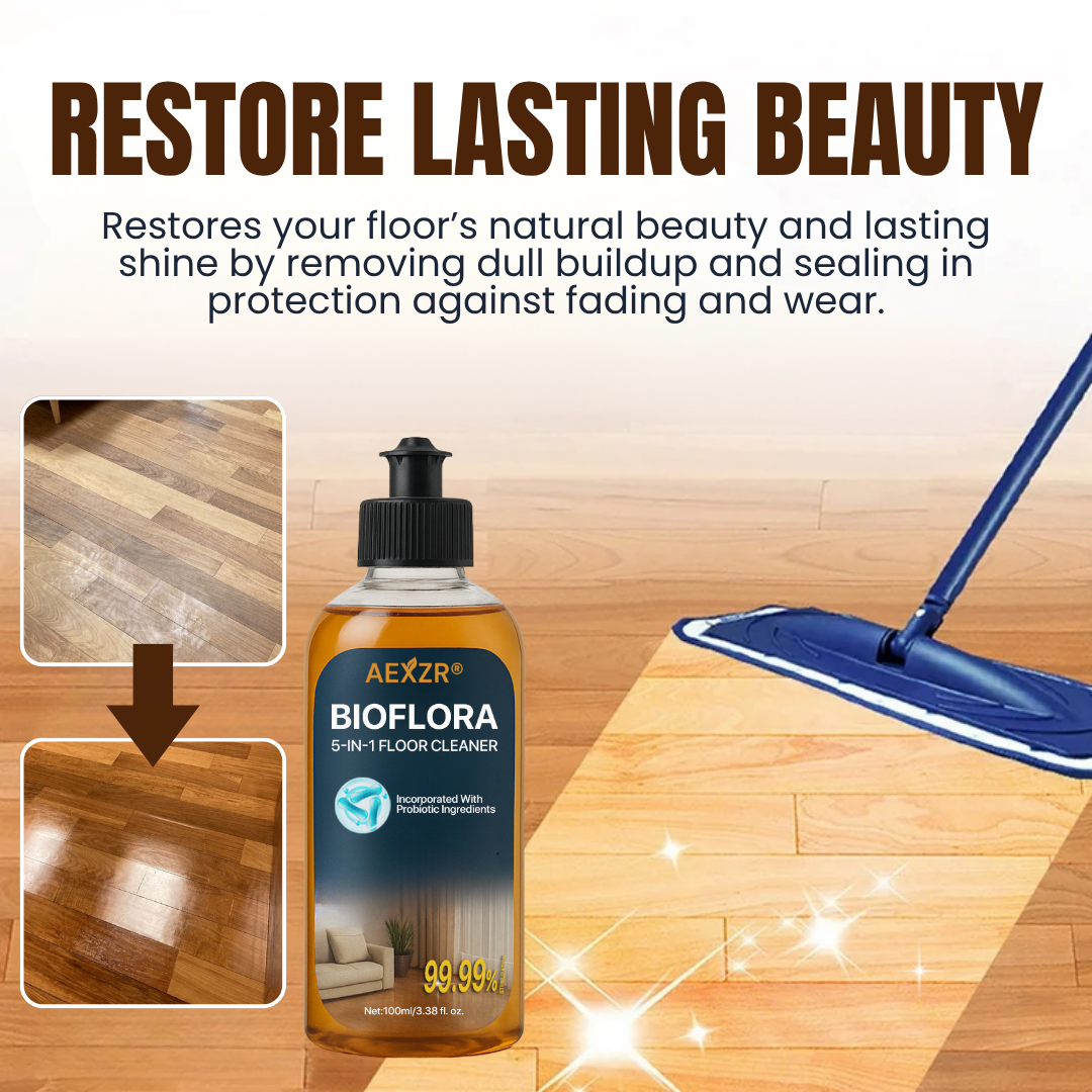 AEXZR® BioFlora 5-in-1 Floor Cleaner🛡️Dries in 10 Minutes. Protects Long After. 🛡️
