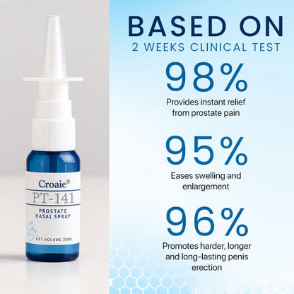 Croaie® PT-141 Prostate Nasal Spray🧠 The Direct-Absorption Nasal Spray: Boosts Prostate Comfort & Sexual Performance in Weeks.
