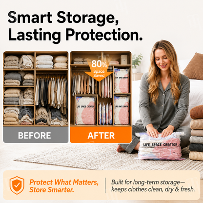 No-Pump 3D Vacuum Storage Bags