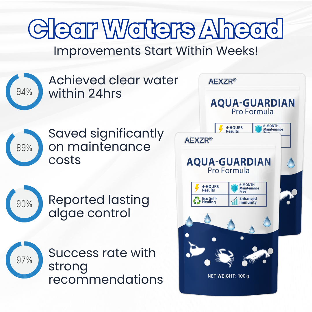 AEXZR® Aqua-Guardian Pro Formula🐟 ✨ From Swampy Green to Crystal Clear – Fast-Acting & Safe for Animals