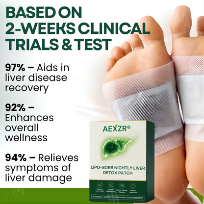 AEXZR® Lipo-Sorb Nightly Liver Detox Patch 🧬 Wake Up with More Energy: The Overnight Patch That Recharges Your Body & Mind.