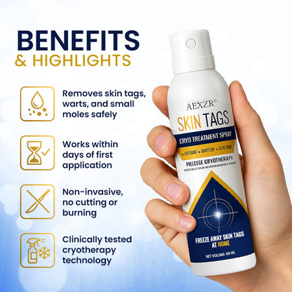 🥚 Easter Deal AEXZR® Skin Tag Cryo Treatment Spray🧊 Precision Cryo-Tech: Freezes Away Skin Tags & Warts in Seconds – No Blades, No Pain.