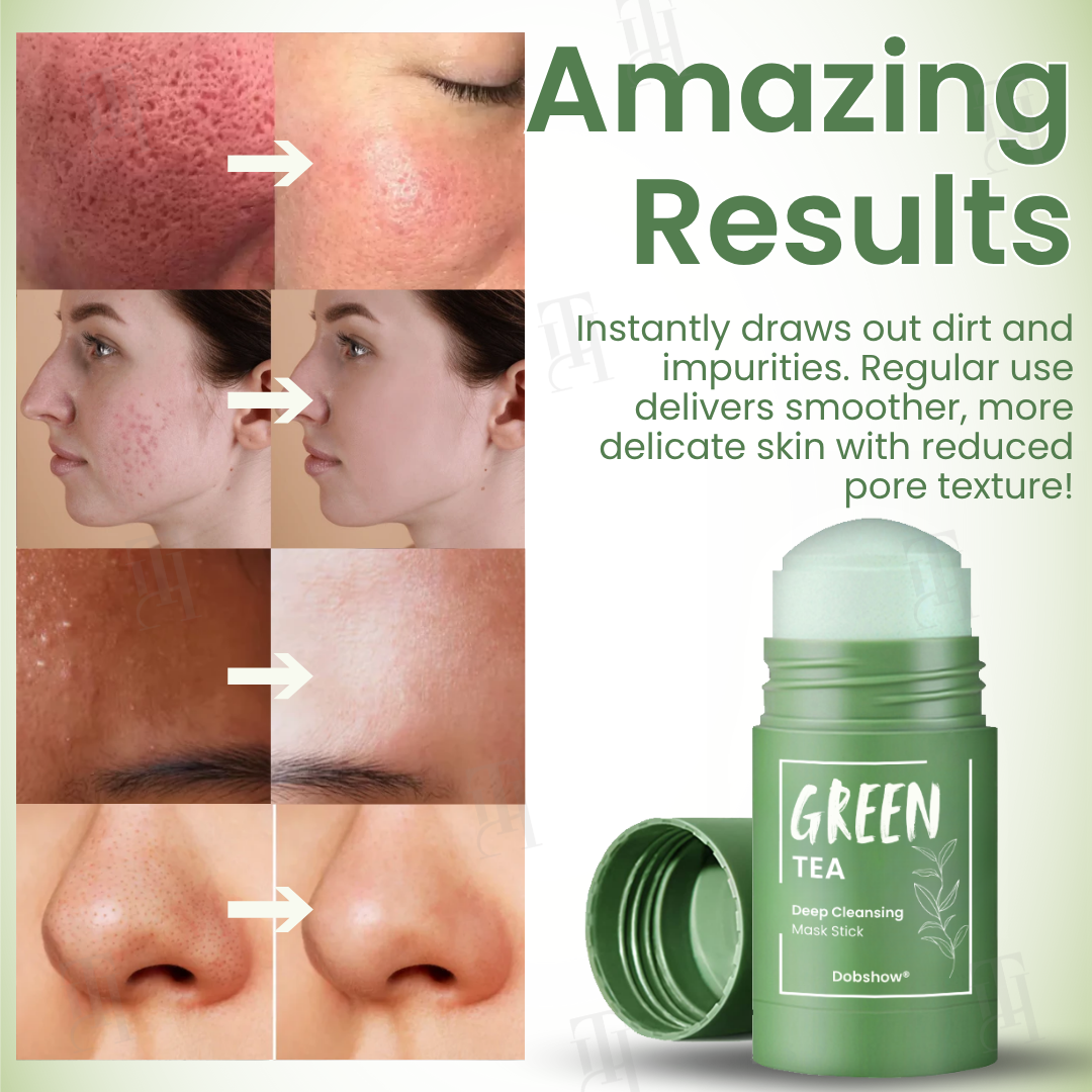 Dobshow® Green Tea Deep Cleansing Mask Stick✨ Your Pore-Perfecting Powerhouse