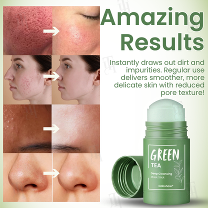 Dobshow® Green Tea Deep Cleansing Mask Stick✨ Your Pore-Perfecting Powerhouse