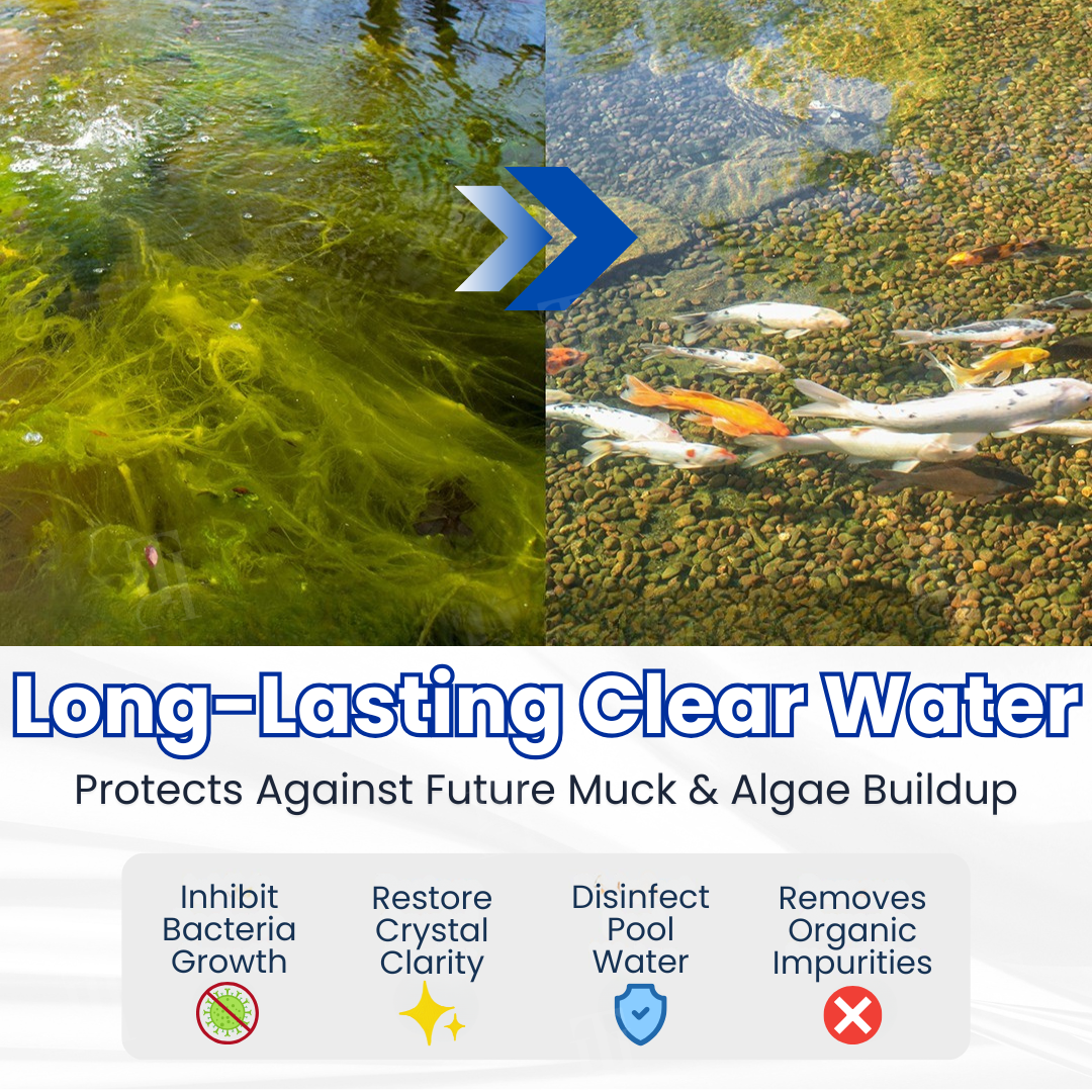 AEXZR® Aqua-Guardian Pro Formula🐟 ✨ From Swampy Green to Crystal Clear – Fast-Acting & Safe for Animals