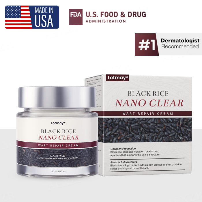 Lotmay® BlackRice Nano Clear Wart Repair Cream 🧬 The Deep-Rooted Solution: Erases Skin Growths from the Source, No Pain, No Scars.