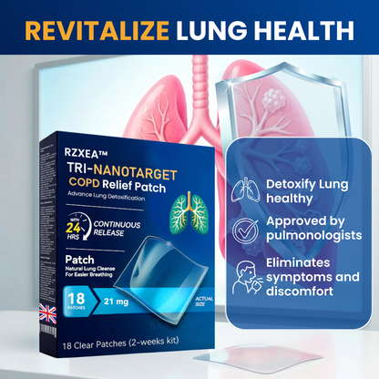 RZXEA™ Tri-NanoTarget COPD Relief Patch🔬 Breathes for you in 10 min