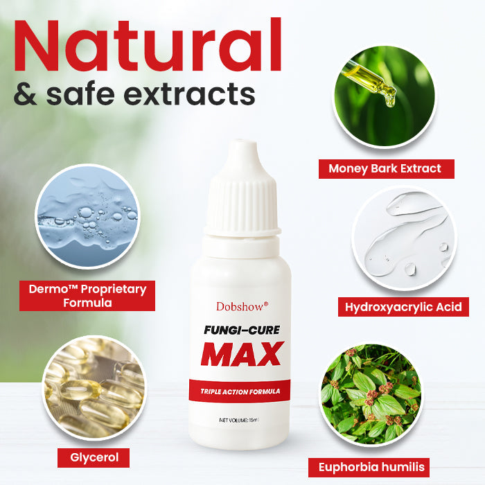 Dobshow® Fungi-Cure Max 🎯 Triple-Action Formula: Penetrates Deep to the Nail Root, Eradicates Fungus & Restores Healthy Growth