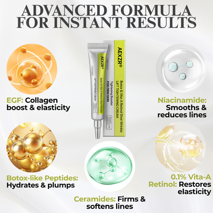 AEXZR® Botox & Vita-A Retinol Shot Wrinkle - Lift Tightening Cream ✨ The Micro-Infusion Revolution: Fills & Smooths Wrinkles at The Source for a 10-Year-Younger Look.