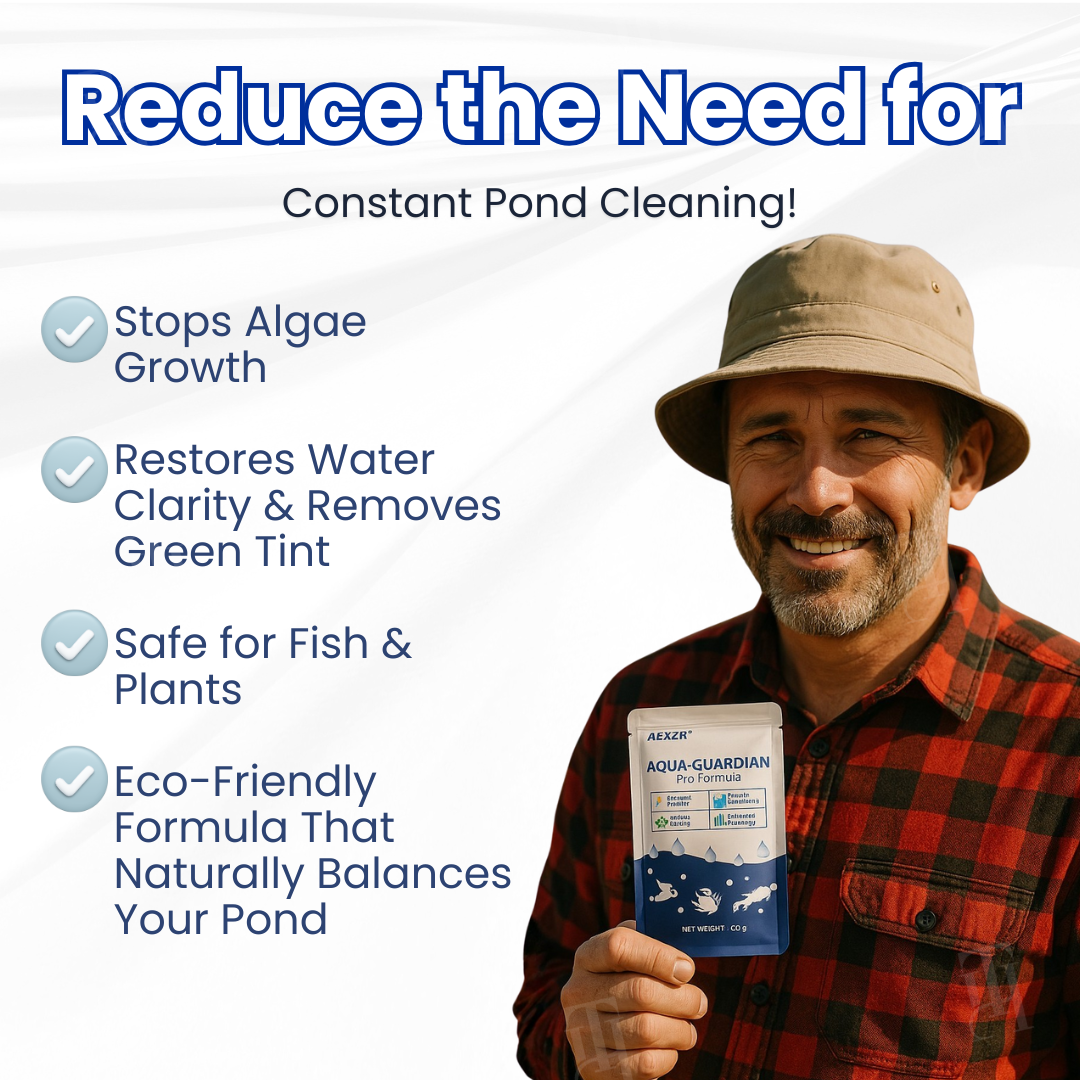 AEXZR® Aqua-Guardian Pro Formula🐟 ✨ From Swampy Green to Crystal Clear – Fast-Acting & Safe for Animals