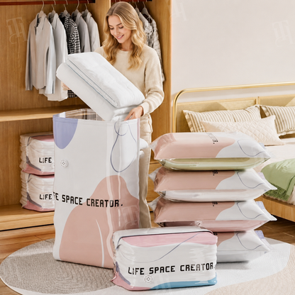 No-Pump 3D Vacuum Storage Bags