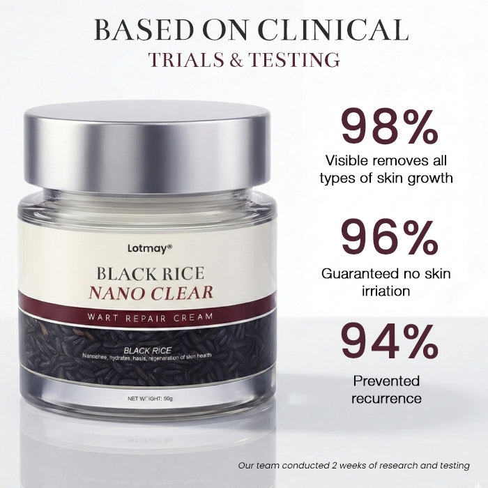 Lotmay® BlackRice Nano Clear Wart Repair Cream 🧬 The Deep-Rooted Solution: Erases Skin Growths from the Source, No Pain, No Scars.