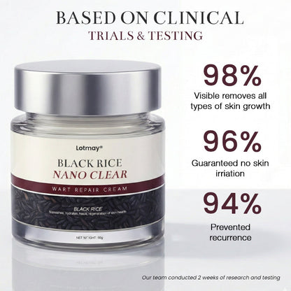 Lotmay® BlackRice Nano Clear Wart Repair Cream 🧬 The Deep-Rooted Solution: Erases Skin Growths from the Source, No Pain, No Scars.