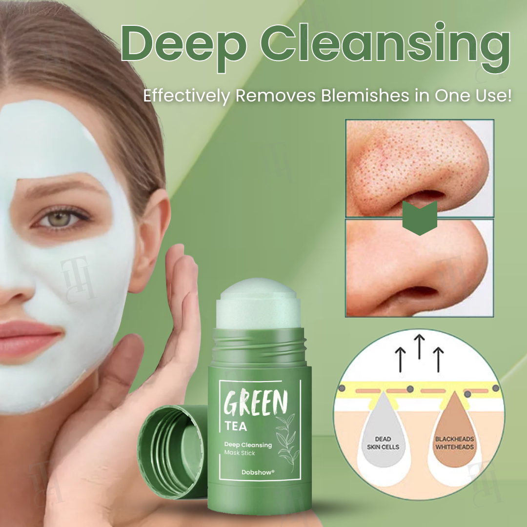 Dobshow® Green Tea Deep Cleansing Mask Stick✨ Your Pore-Perfecting Powerhouse