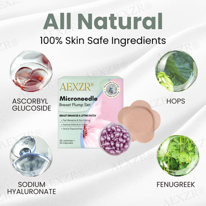 Science-Backed Fullness, Zero Scars 🔬✨AEXZR® Microneedle Breast Plump Set