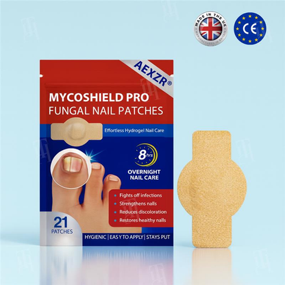 AEXZR® MycoShield Pro Fungal Nail Patches🧪 The Hydrogel Occlusion Breakthrough: Melts Through the Keratin Wall in 2 Nights for Deeper Repair.