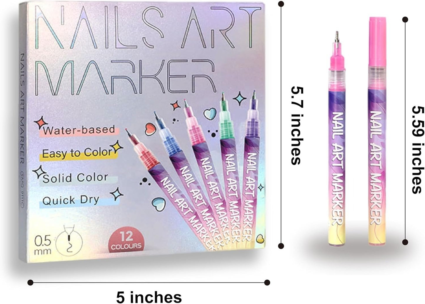 🐰 Easter Special Offer – 50% OFF! 🎁12 Colors Nail Art Pens Set🎨💅