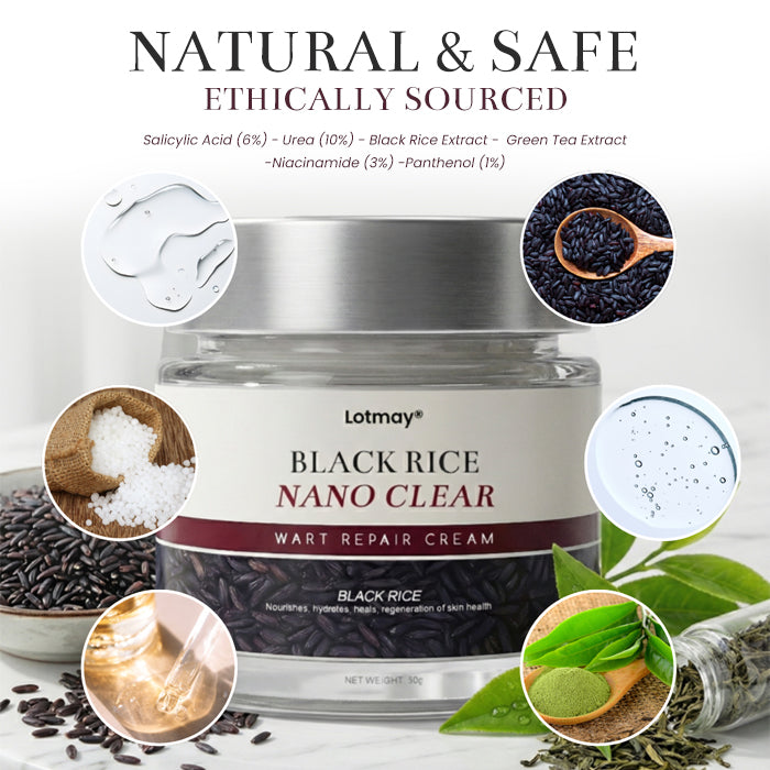 Lotmay® BlackRice Nano Clear Wart Repair Cream 🧬 The Deep-Rooted Solution: Erases Skin Growths from the Source, No Pain, No Scars.