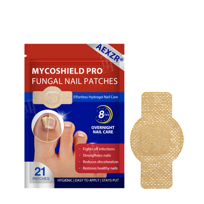 AEXZR® MycoShield Pro Fungal Nail Patches🧪 The Hydrogel Occlusion Breakthrough: Melts Through the Keratin Wall in 2 Nights for Deeper Repair.