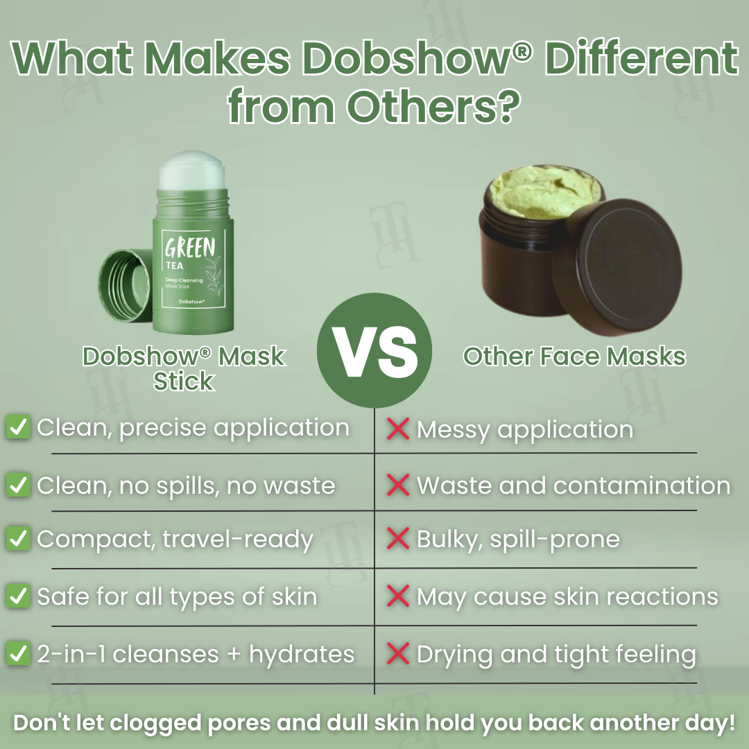 Dobshow® Green Tea Deep Cleansing Mask Stick✨ Your Pore-Perfecting Powerhouse