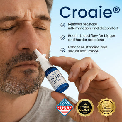 Croaie® PT-141 Prostate Nasal Spray🧠 The Direct-Absorption Nasal Spray: Boosts Prostate Comfort & Sexual Performance in Weeks.