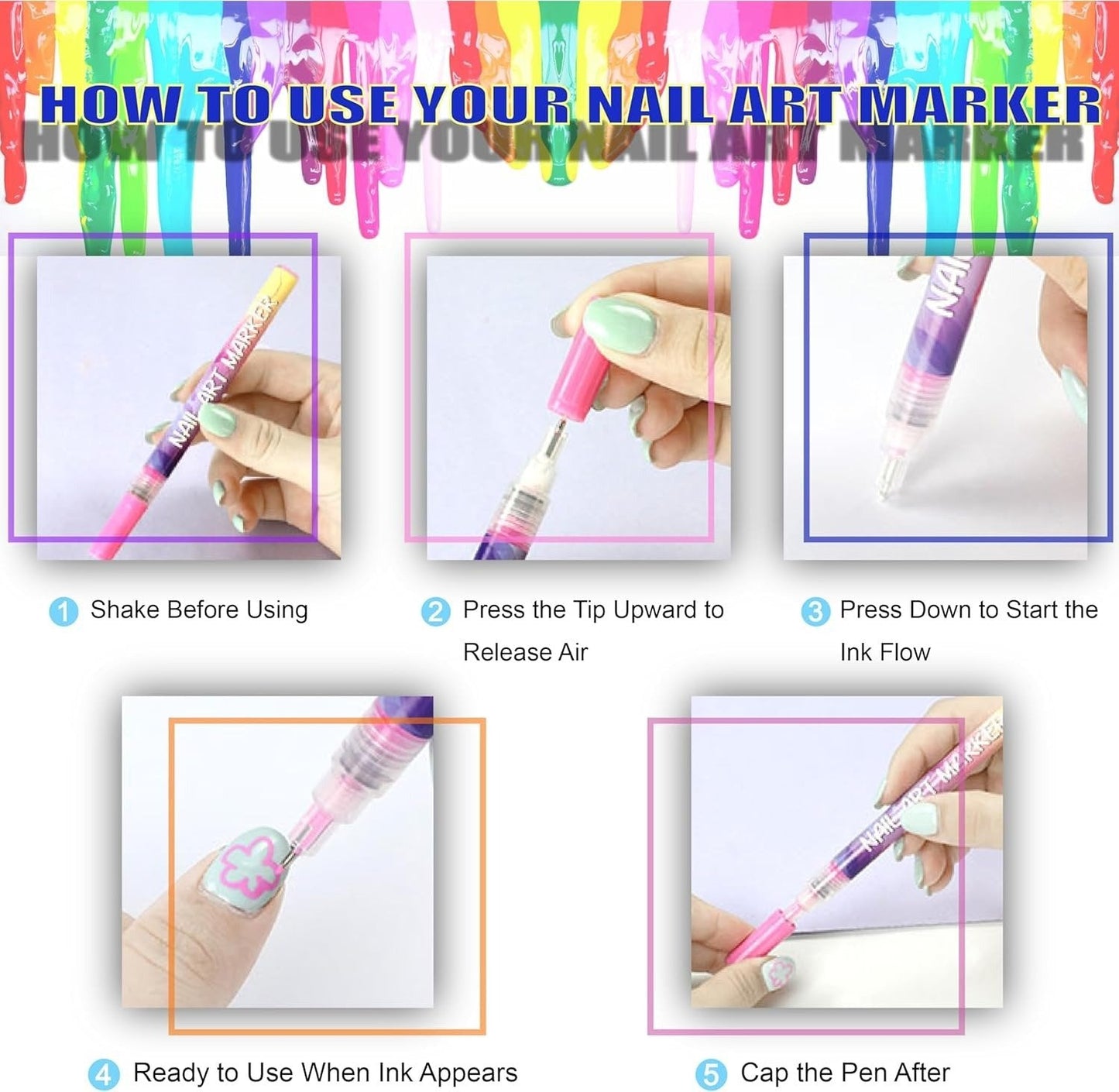 🐰 Easter Special Offer – 50% OFF! 🎁12 Colors Nail Art Pens Set🎨💅