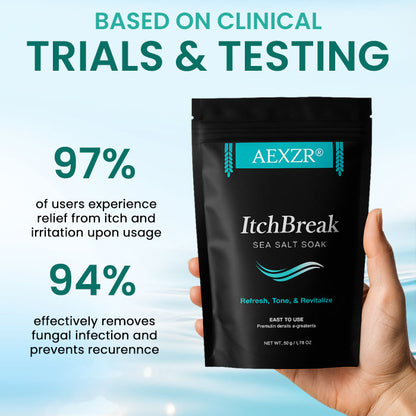 AEXZR® ItchBreak Sea Salt Soak✨ Your Clinical-Grade Foot Spa: The Triple-Action Soak That Eradicates Itch & Fungus For Good.