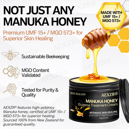 AEXZR® New Zealand Manuka Honey Eczema Treatment Cream🎯 Soothe the Rage, Reclaim Your Skin