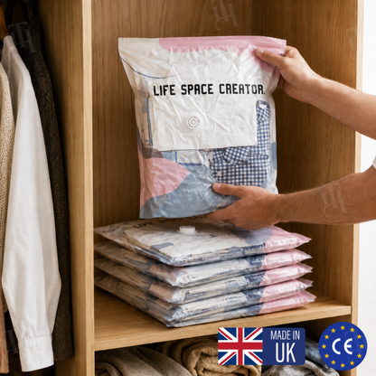 No-Pump 3D Vacuum Storage Bags