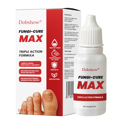 Dobshow® Fungi-Cure Max 🎯 Triple-Action Formula: Penetrates Deep to the Nail Root, Eradicates Fungus & Restores Healthy Growth