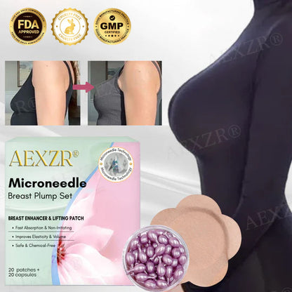 Science-Backed Fullness, Zero Scars 🔬✨AEXZR® Microneedle Breast Plump Set