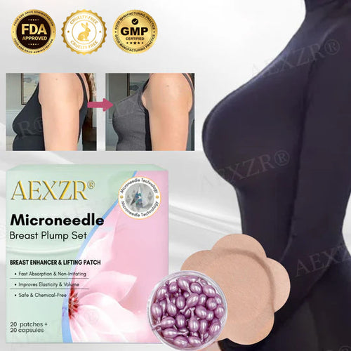 Science-Backed Fullness, Zero Scars 🔬✨AEXZR® Microneedle Breast Plump Set