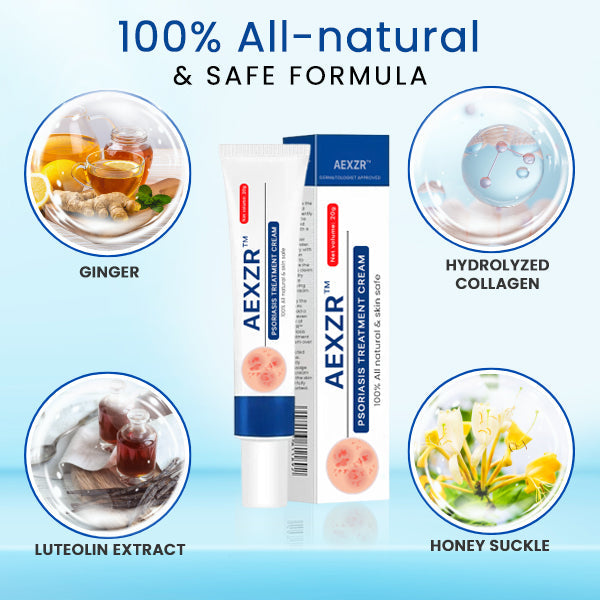 AEXZR™ Psoriasis Treatment Cream🌿 Dermatologist-Developed Herbal Formula: Targets Inflammation at The Root for Lasting Relief.